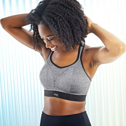 Panache Wire-Free Sports Bra - Charcoal Marl