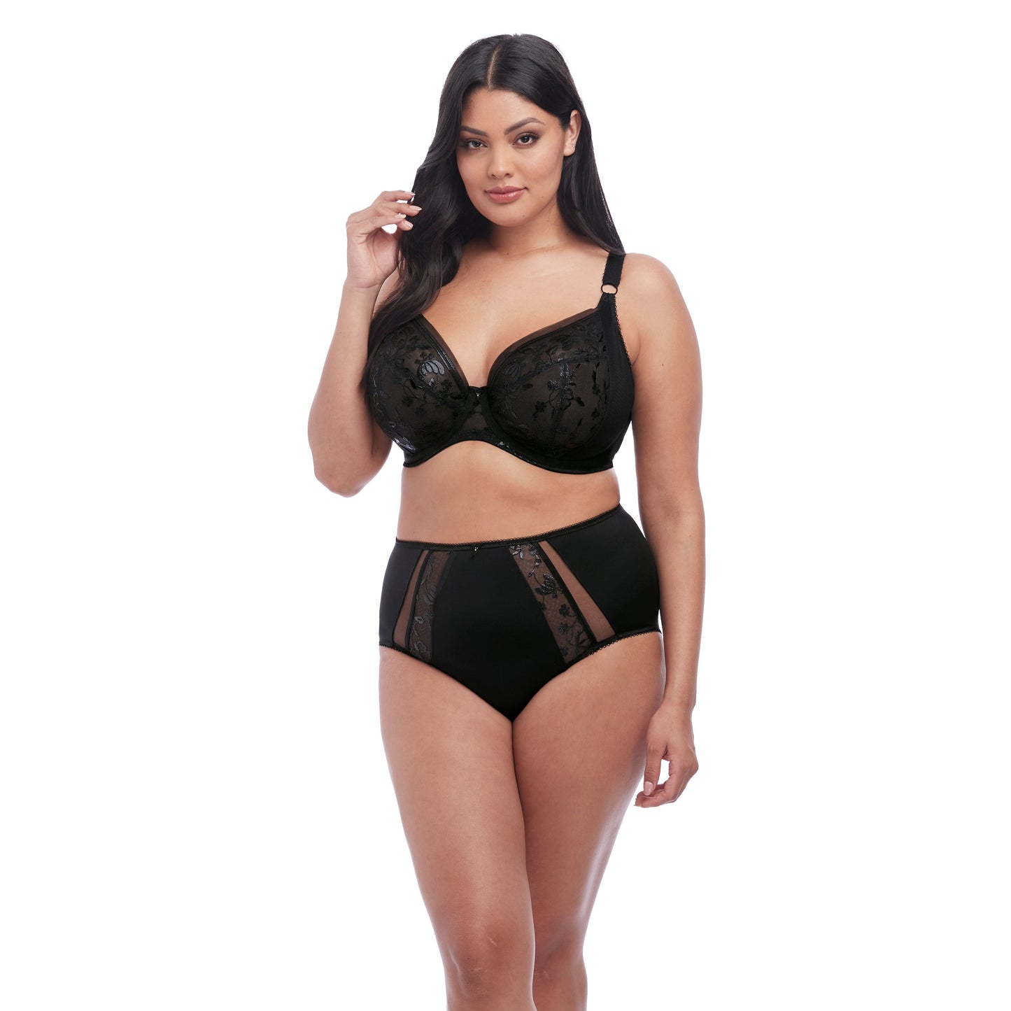 Elomi Roxanne Full Brief - Black - Size 20 only