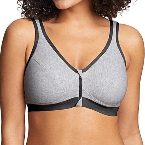 Royce Eden Wire-Free Front Fastening Comfort Bra - Grey Marl