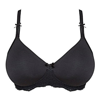 Royce Georgia Wire-Free Moulded T-Shirt Bra - Black