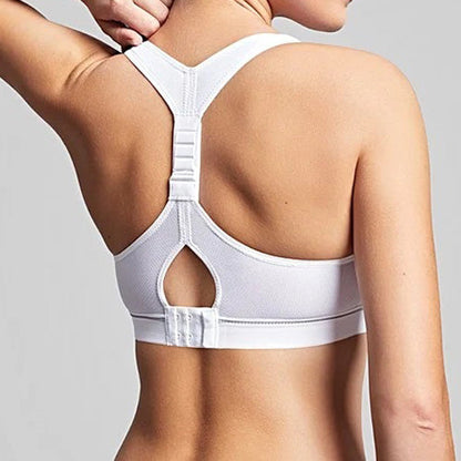 Royce Impact Free Adjustable Wire Free Sports Bra - White