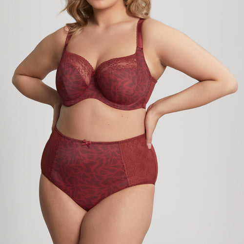 Sculptresse Chi Chi UW Balconnet Bra - Red Animal