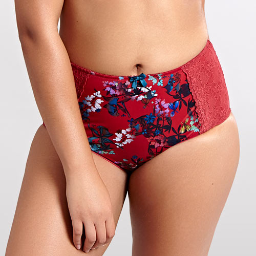 Sculptresse Chi Chi Full Brief - Red Floral