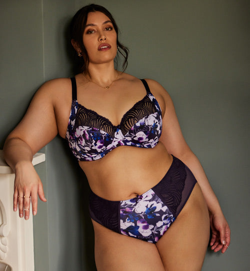 Sculptresse Arianna UW Full Cup Bra - Damson Floral