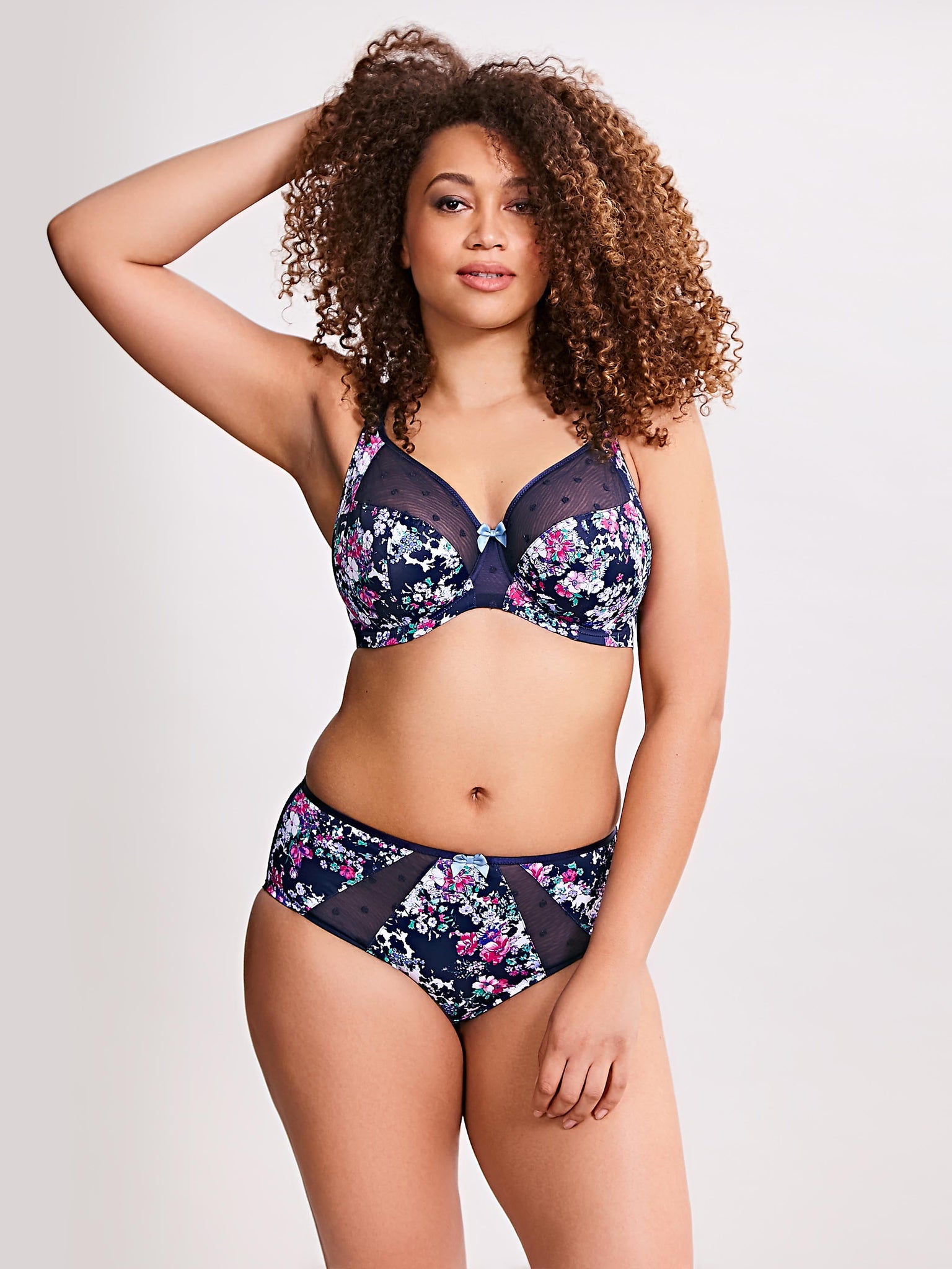 Sculptresse Candi UW Full Cup Bra - Navy Floral – Black Country
