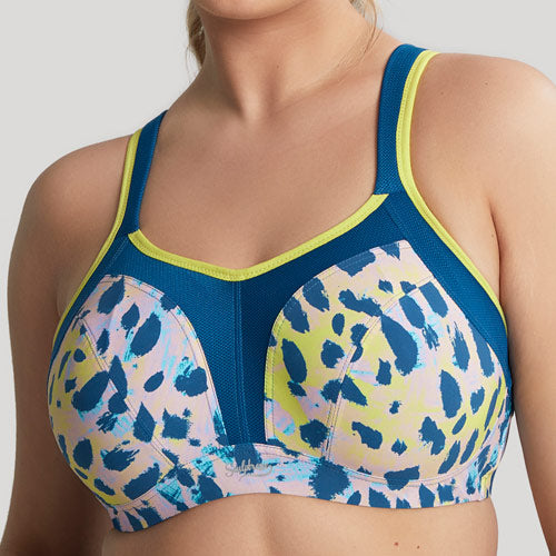 Sculptresse Non-Padded UW Sports Bra - Lime Animal