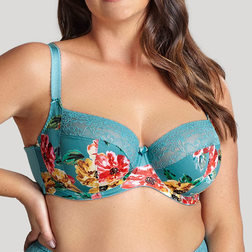 Sculptresse Chi Chi UW Balconnet Bra - Turquoise Floral