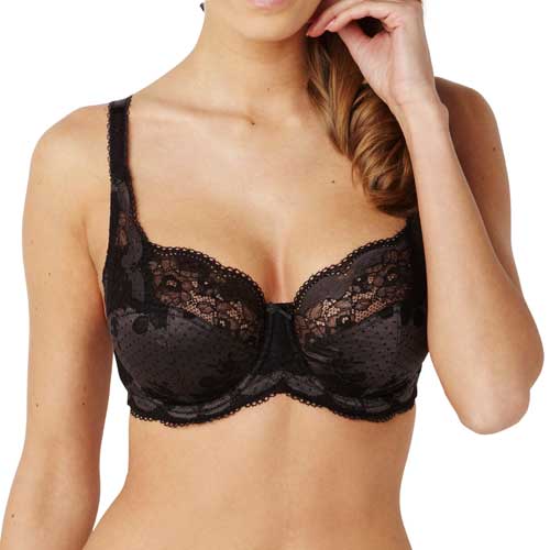 Panache Clara UW Full Cup Bra - Charcoal Black